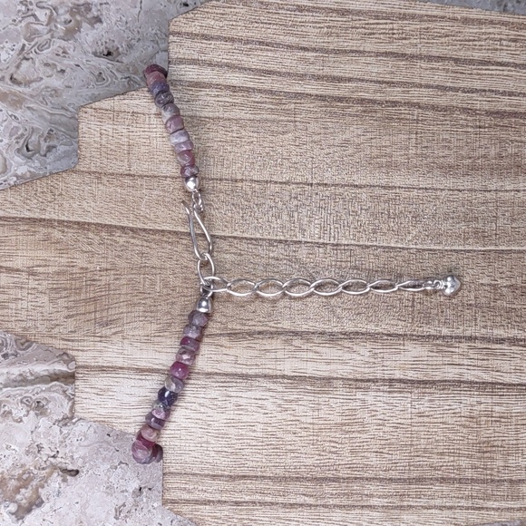 Jay King Faceted Malawi Pink Sapphire Gemstone Necklace - Picture 5 of 8